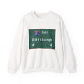 Pittsburgh Highway 376 East Unisex Sweatshirt, Steel City Pride Crewneck, 'Burgh Logo Apparel, Comfortable Stylish Tee, Ideal for Students,