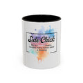 Side Chick Coffee Mug — Colorful Watercolor Accent 11oz & 15oz