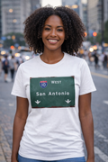 San Antonio I-10 West Road Sign T-Shirt